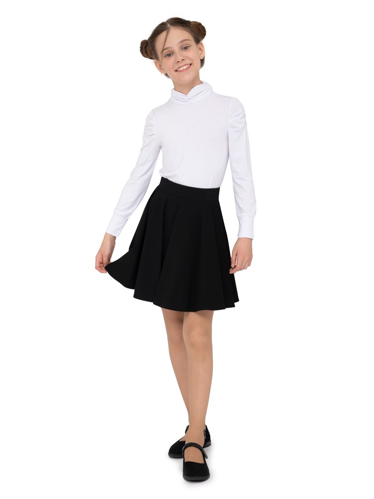 Юбка солнце-клеш AS-1011-черный-146 Юбка солнце-клеш AS-1011-черный-146