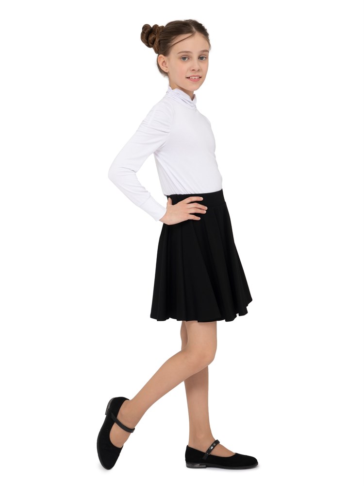 Юбка солнце-клеш AS-1011-черный-146 Юбка солнце-клеш AS-1011-черный-146