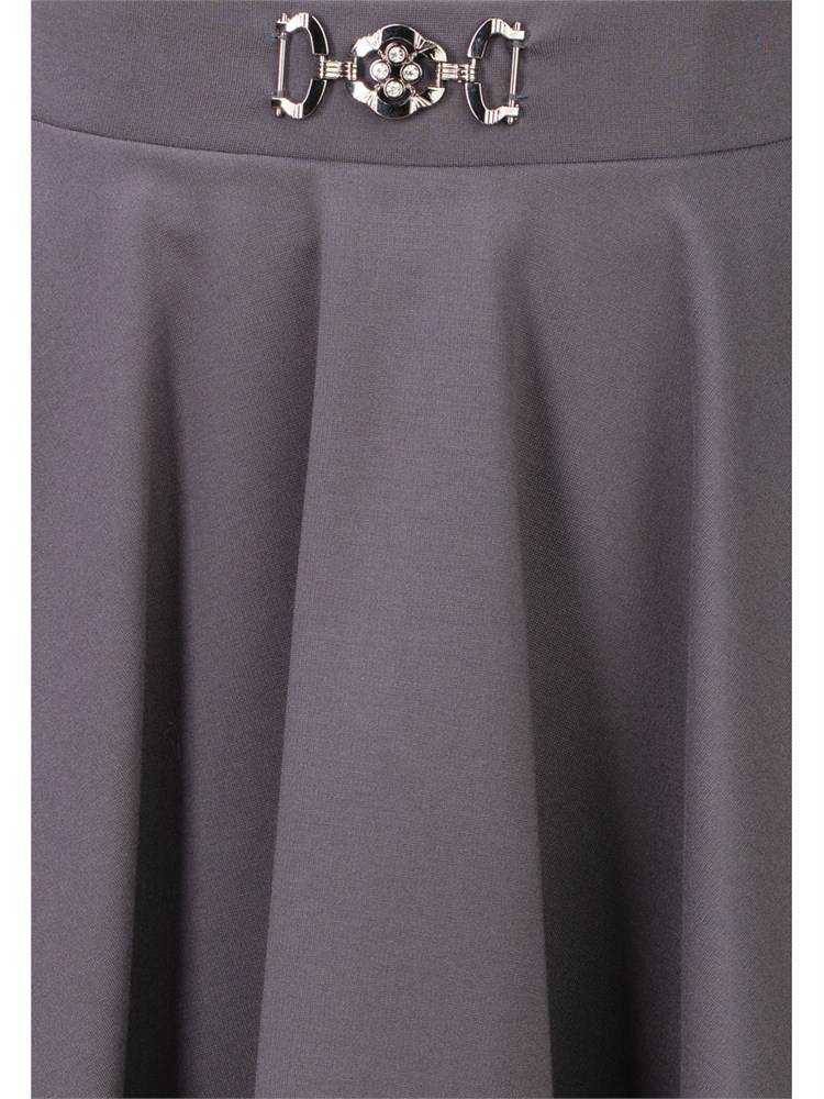 Юбка солнце-клеш AS-1014-серый-164 Юбка солнце-клеш AS-1014-серый-164