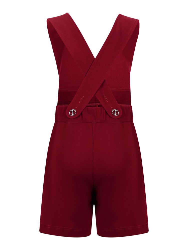 Сарафан с юбкой-шорты AD-1027-бордовый-122 Сарафан с юбкой-шорты AD-1027-бордовый-122