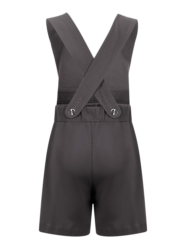 Сарафан с юбкой-шорты AD-1027-серый-164 Сарафан с юбкой-шорты AD-1027-серый-164