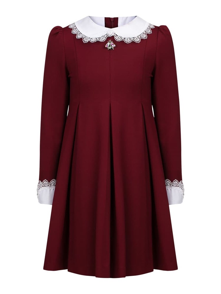 Платье AD-1020-бордовый-128 Платье AD-1020-бордовый-128