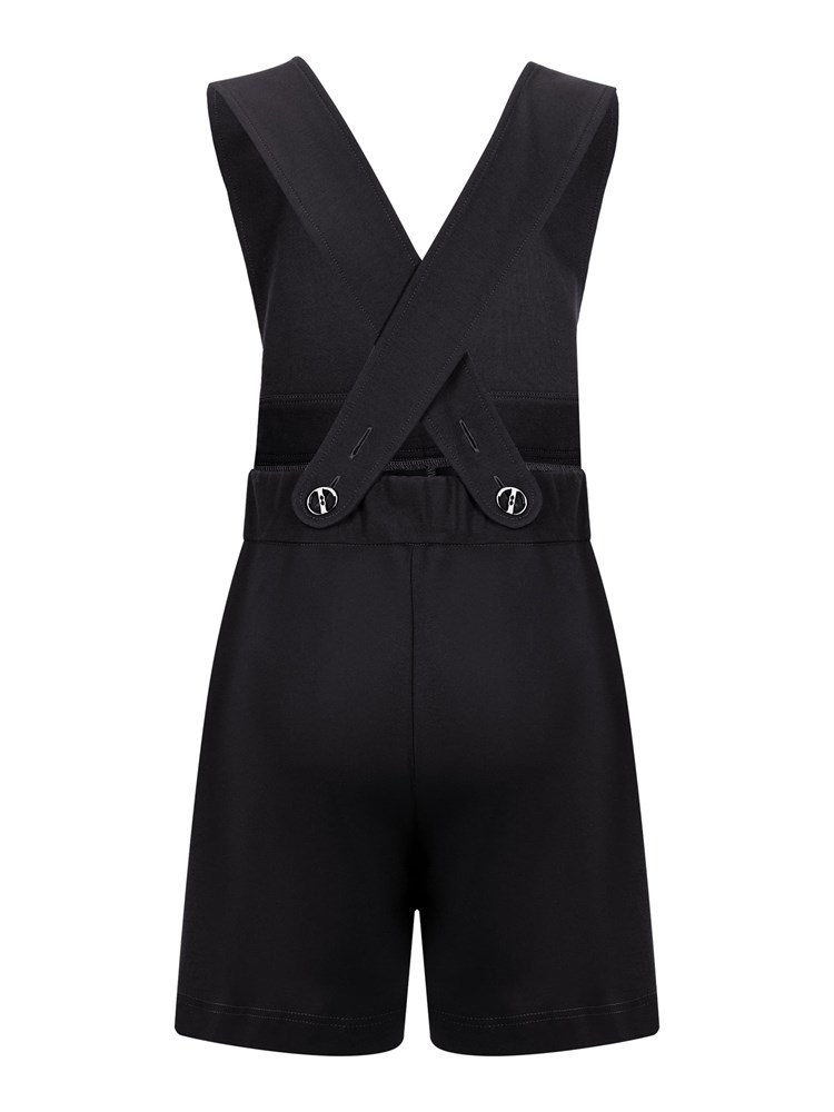 Сарафан с юбкой-шорты AD-1027-черный-122 Сарафан с юбкой-шорты AD-1027-черный-122