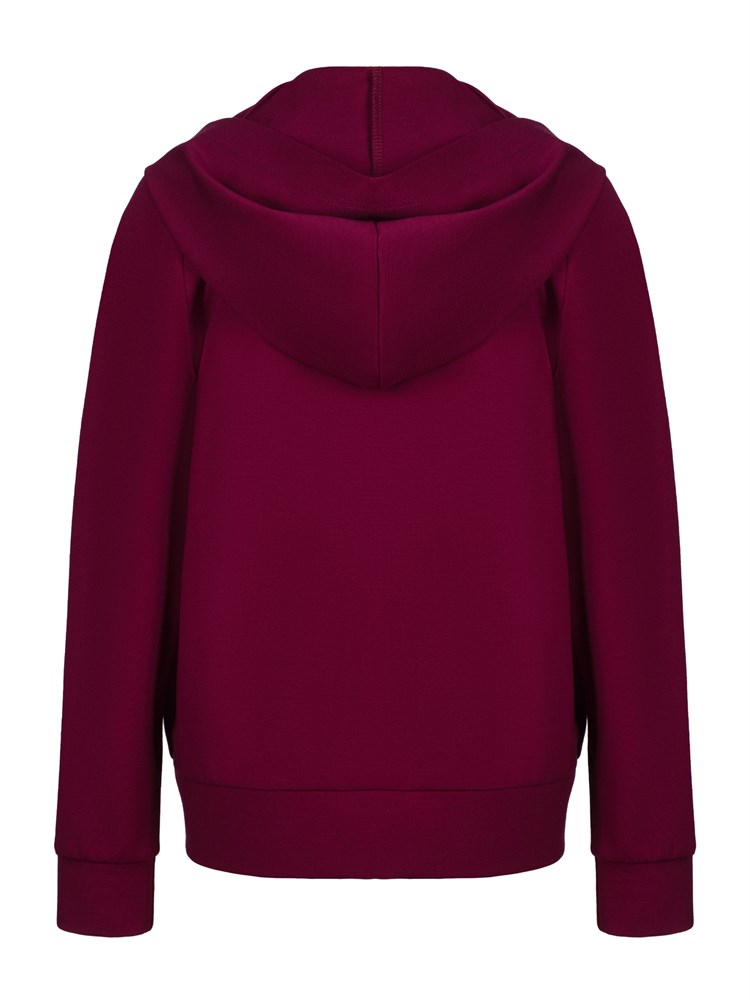 Жакет ХУДИ с капюшоном AJ-1049-бордовый-170 Жакет ХУДИ с капюшоном AJ-1049-бордовый-170