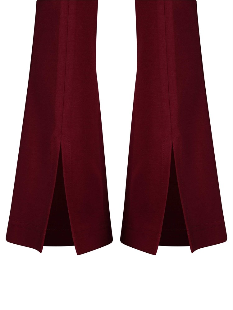 Брюки КЛЕШ с разрезом AP-1044-бордовый-152 Брюки КЛЕШ с разрезом AP-1044-бордовый-152