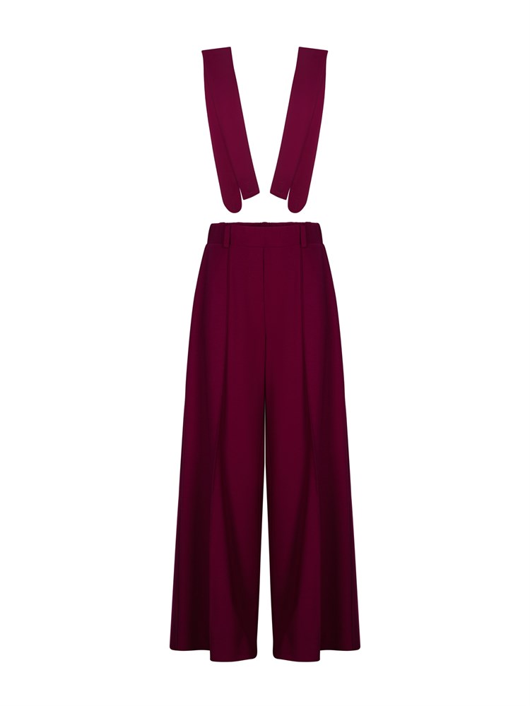 Комбинезон  ПАЛАЦЦО AP-1054-бордовый-158 Комбинезон  ПАЛАЦЦО AP-1054-бордовый-158