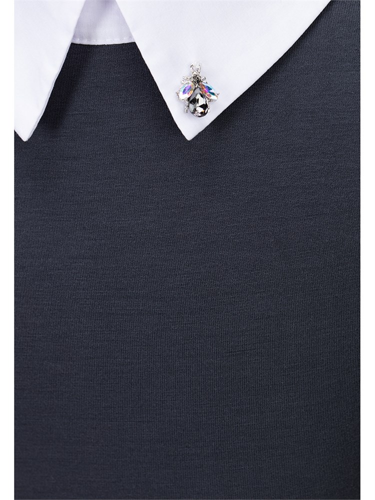 Блузка AB-1015-серый-122 Блузка AB-1015-серый-122