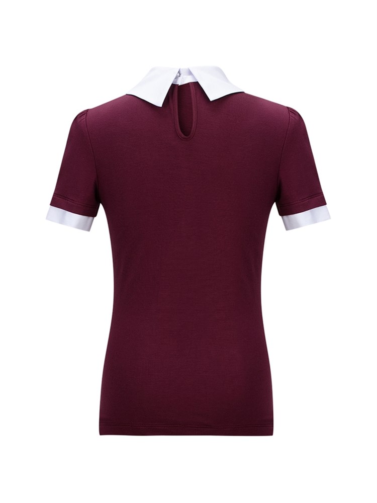 Блузка AB-1014-бордовый-122 Блузка AB-1014-бордовый-122