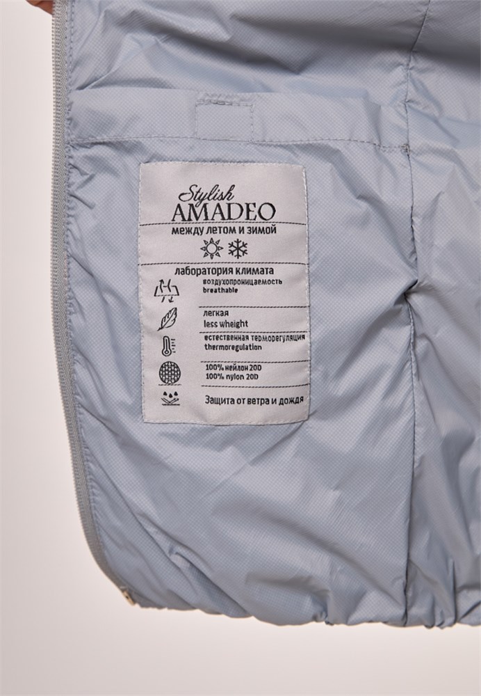 Куртка 21-AJ-7402-светло-серый-164 Куртка 21-AJ-7402-светло-серый-164